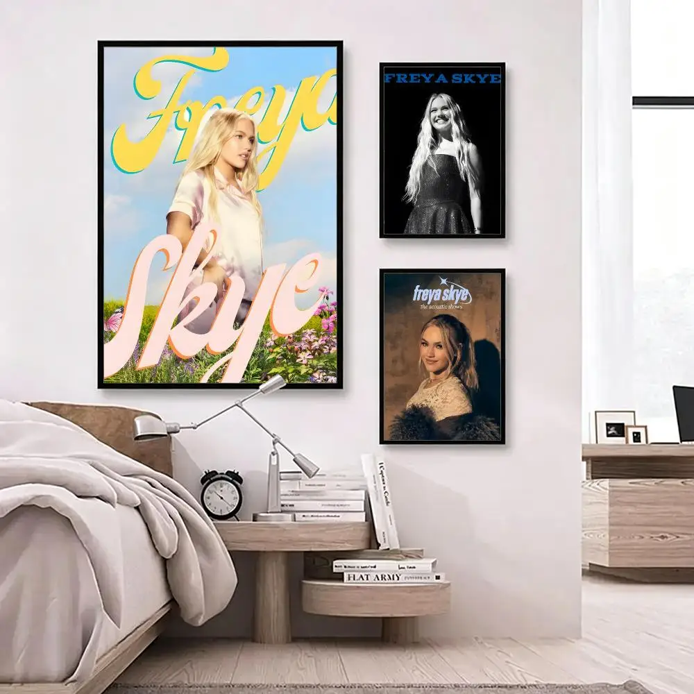 music Freya Skye Poster Poster HD Waterproof Self-adhesive Art Print Wall Decor for Bedroom Living Room Gift