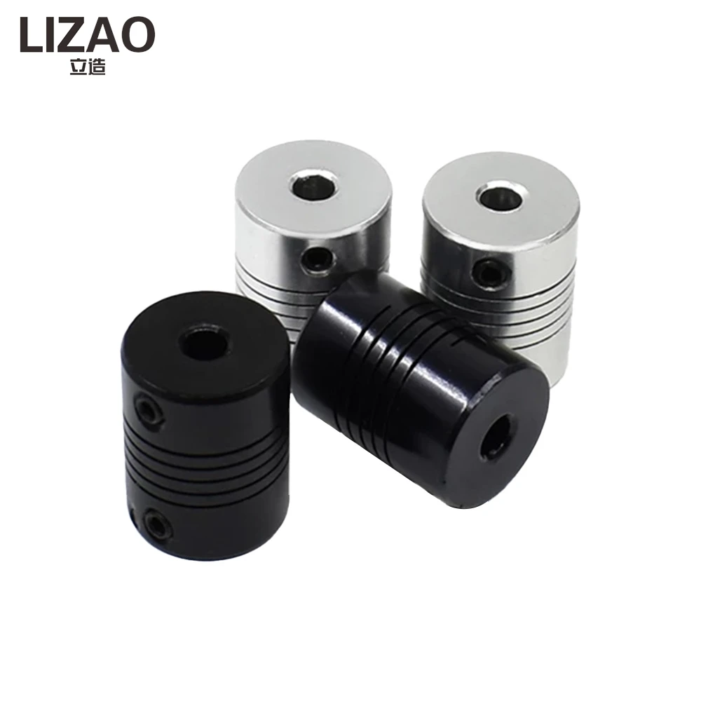LIZAO D19L25 Aluminum Z Axis Flexible Coupling 4mm 5mm 6mm 6.35mm 8mm 10mm Stepper Motor Shaft Coupling for 3D Printer