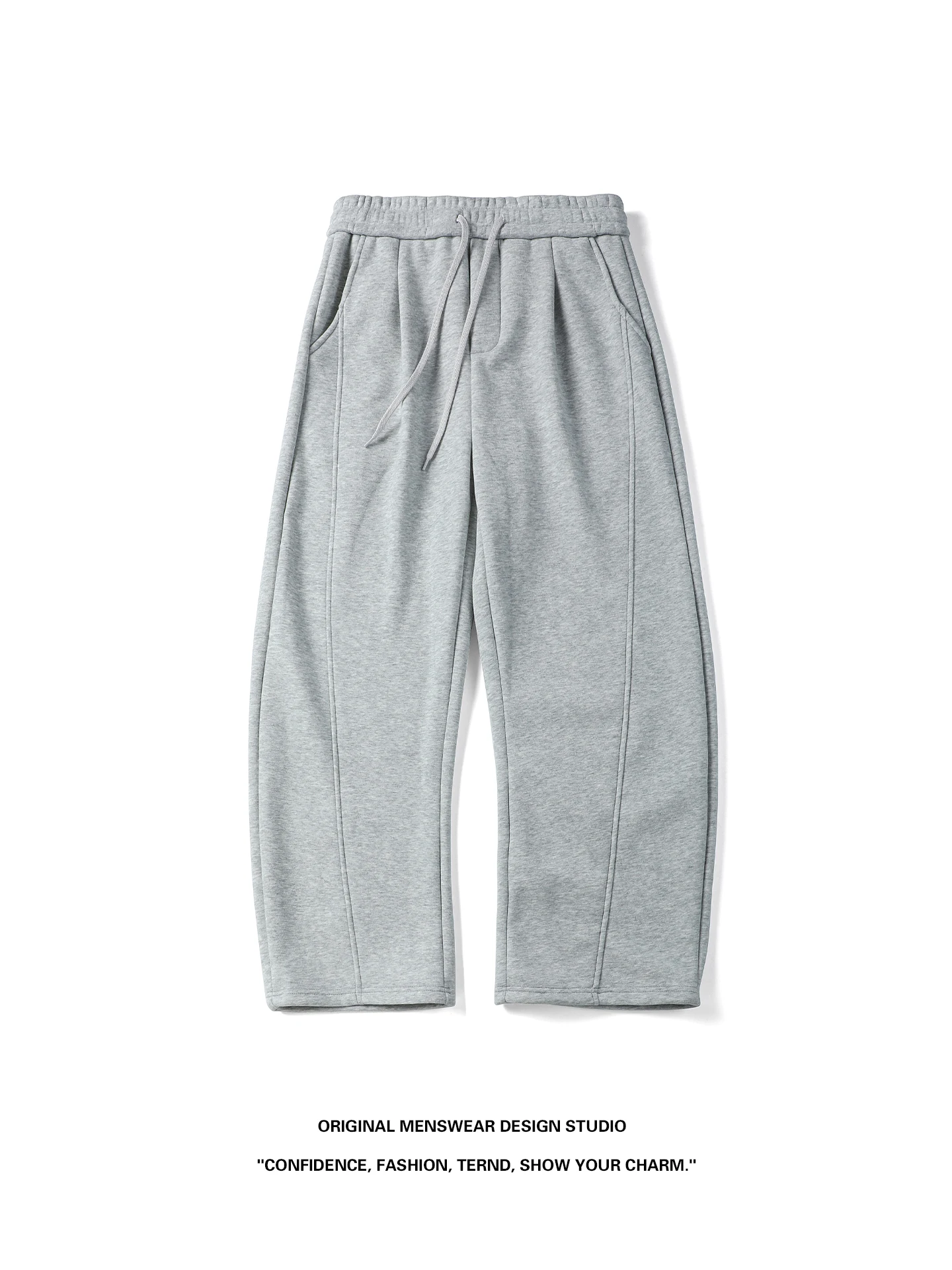 

American High Street Casual Pants Loose Fit Straight Leg Elastic Waisand Men Women Spring New Sle Versatile Long Trousers