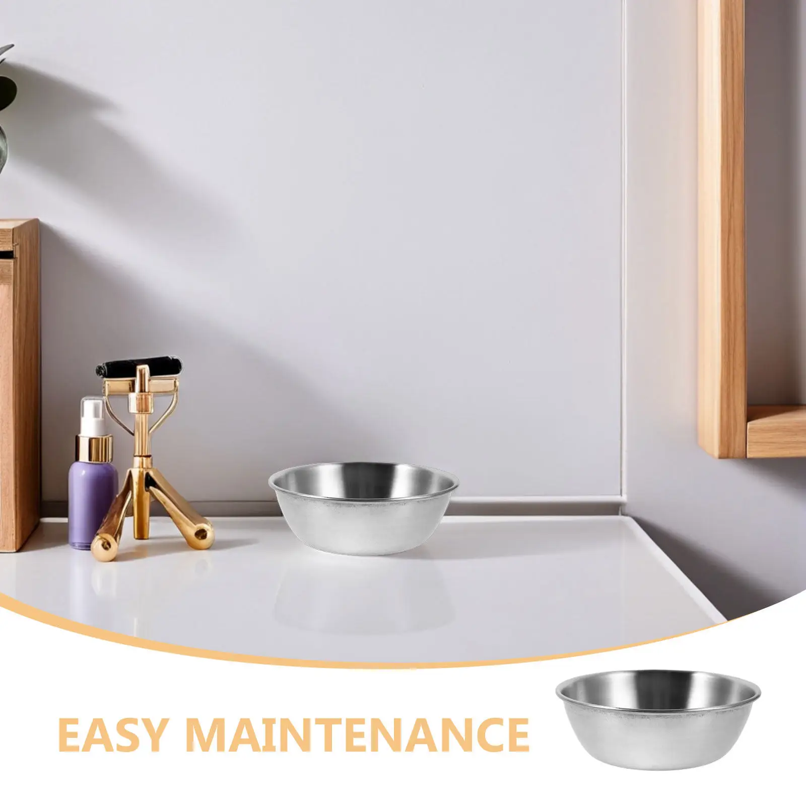 4Pcs Metal Facial Bowls for Face Mask Mixing Stainless Steel 3.3 Inch Esthetician Mixing Bowls Spa Tool view 5