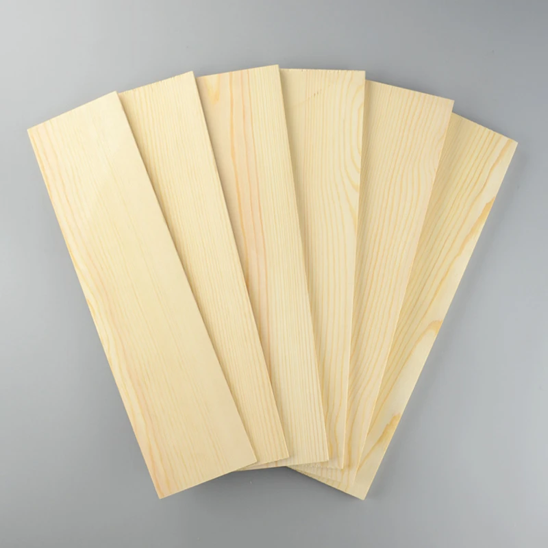 Custom Siberian Pine Wood Strips Slats 5 Pieces, 10 to 15mm Thick, 10 to 100mm Wide,for Construction Furniture Paneling Flooring