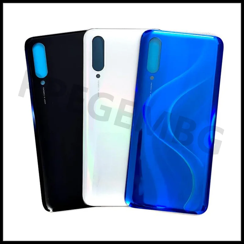 New Glass Rear Door For Xiaomi Mi A3 9 For Mi 9 lite Battery Cover Glass Housing Back Case Lid Panel Back Shell Sticker Adhesive