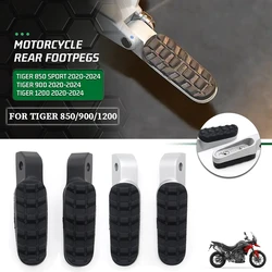Motorcycle Pegs Rest Rear Footrests Footpegs Pedals Kit For TIGER 850 SPORT TIGER 900 GT GT PRO RALLY 2020-2024 Tiger 1200