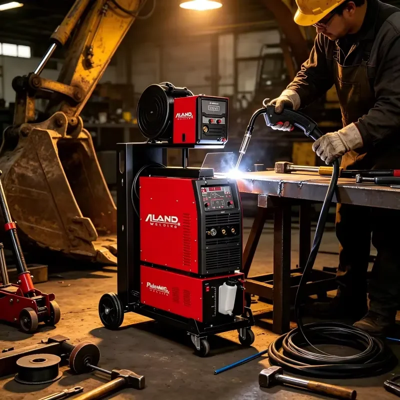for ALAND WELDING Industrial Grade 500A Dual Pulse MIG MAG CO2 Welder PULSEMIG500D for Flux Cored and Solid Wires with