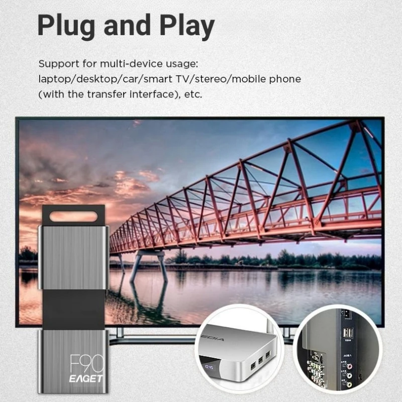 Eaget-محرك فلاش USB عالي السرعة ، محرك قلم ، دفع وسحب ، قرص يو ، شخصية إبداعية ، GB ، GB ، 64 جيجابايت ، 32 جيجابايت