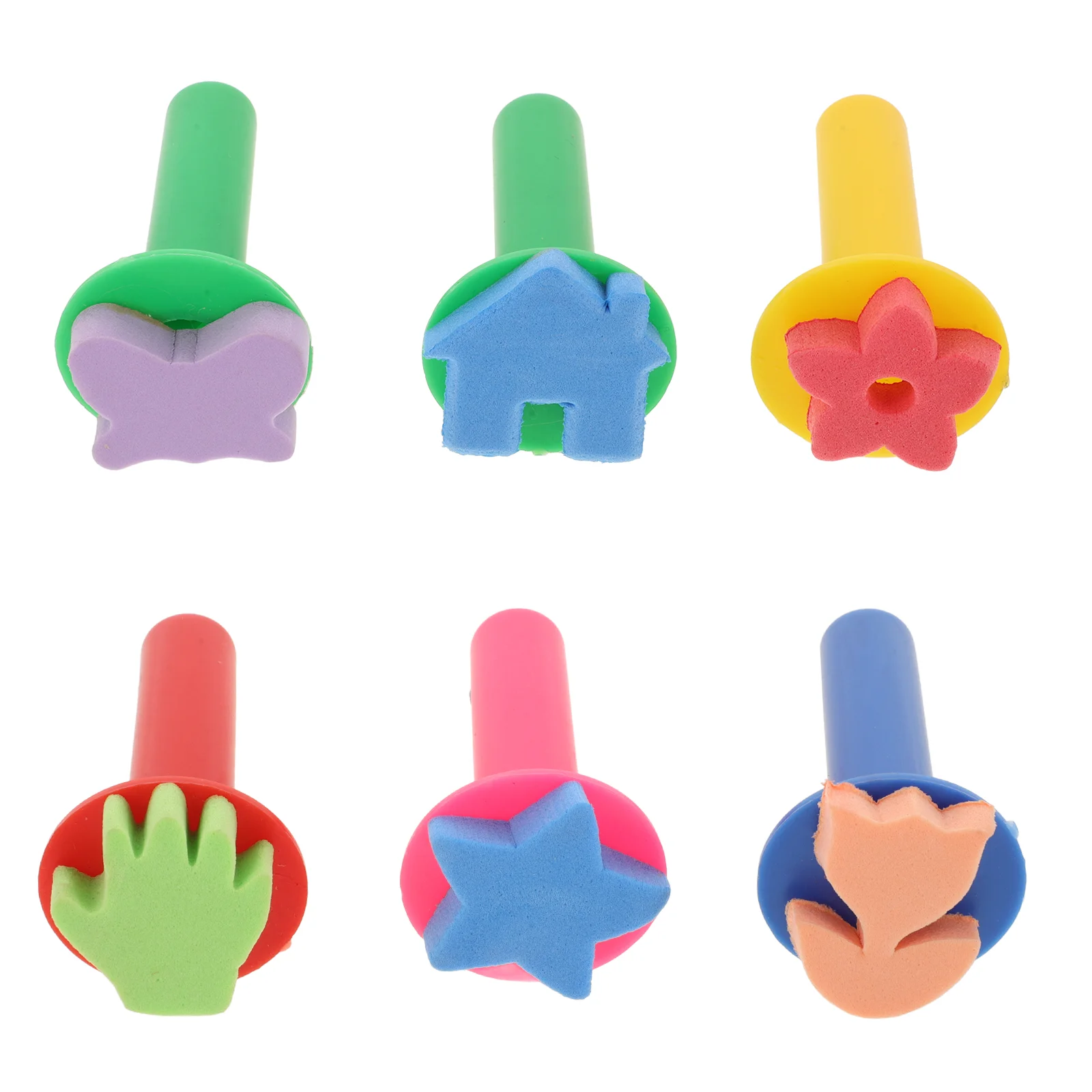 

6 шт., Детские губки-губки для рисования