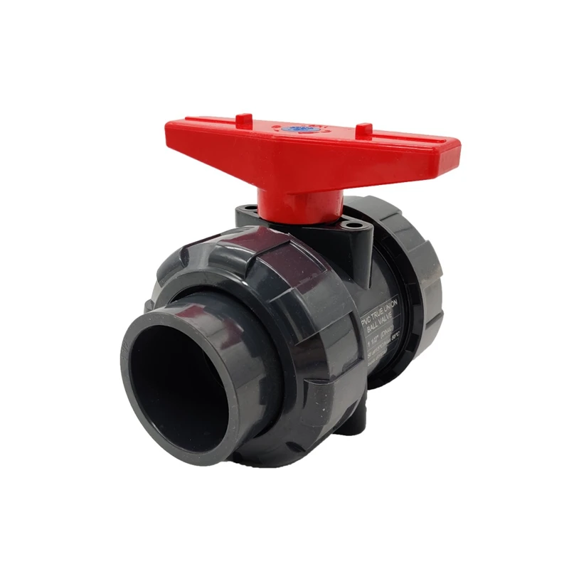 

True Union Ball Valve With Full Port-1.5 Inch UPVC Compact Ball Valve , Reversible PTFE Seats, Rated At 150 PSI