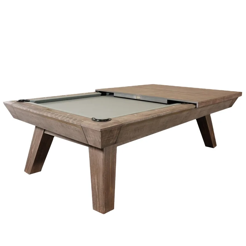 Popular Multi Functional 3 in 1 Pool Table Convertible to Dining Table 7ft 8ft 9ft Billiard Table Solid Wood for Cafe & Home