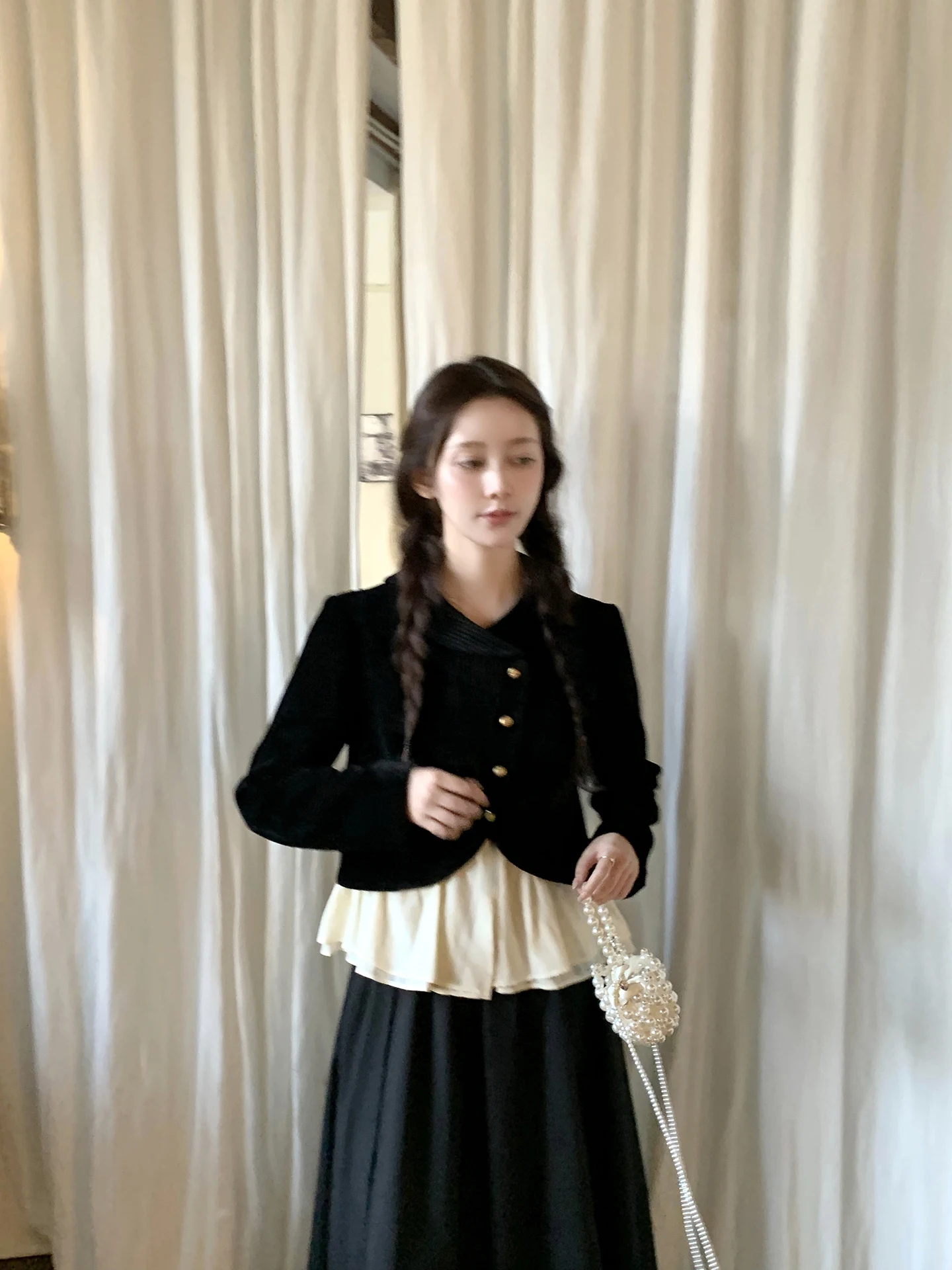 

Женская куртка Peacola со съемным подолом, осенне-зимняя верхняя одежда для поездок на работу, маленькая верхняя одежда с дизайном, женское пальто