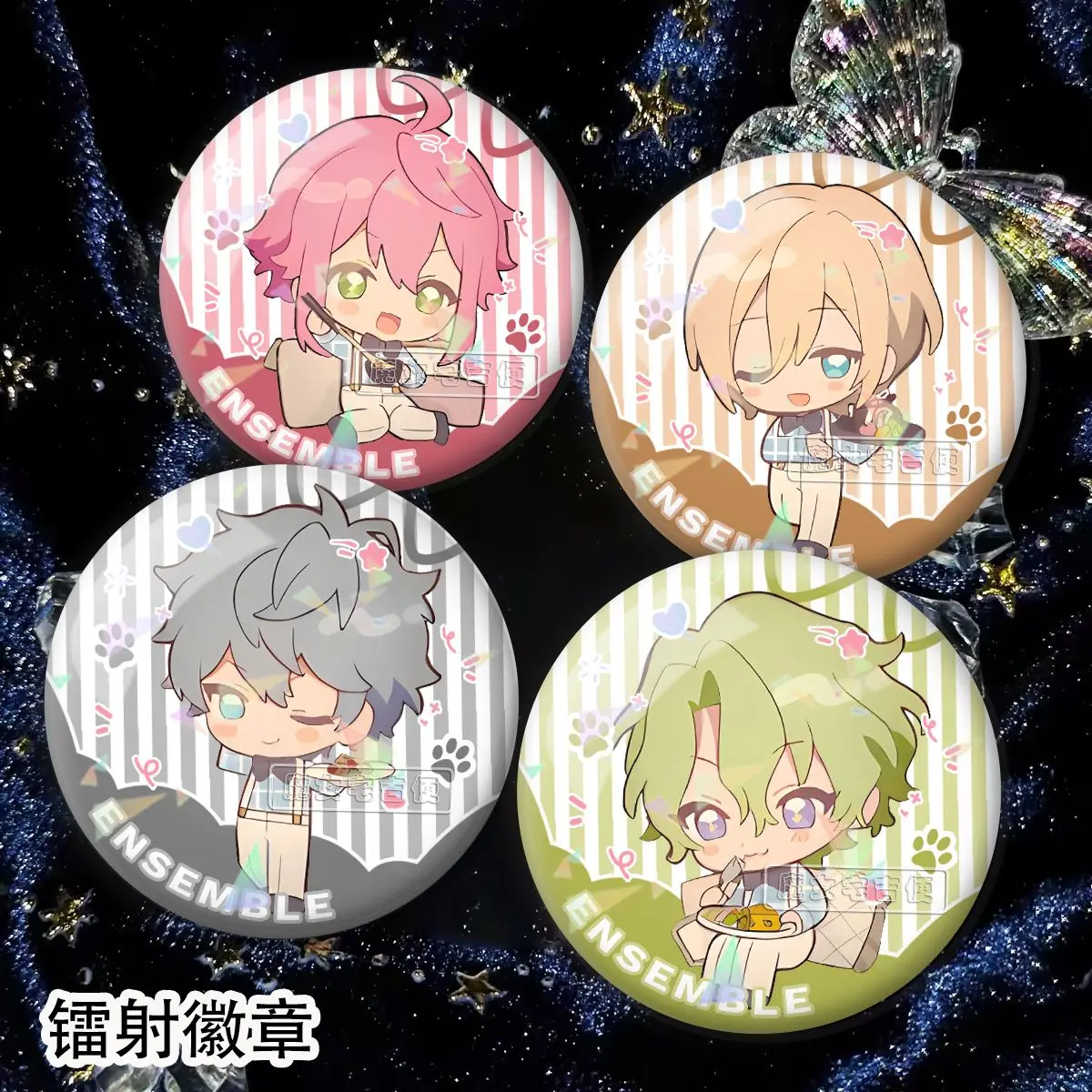 ساكوما ري تومو هيوري تسوكيناجا ليو رين أماجي بروش الملابس BagLapel دبوس تذكارية زر لينة قبعة الزخرفية شارة هدية