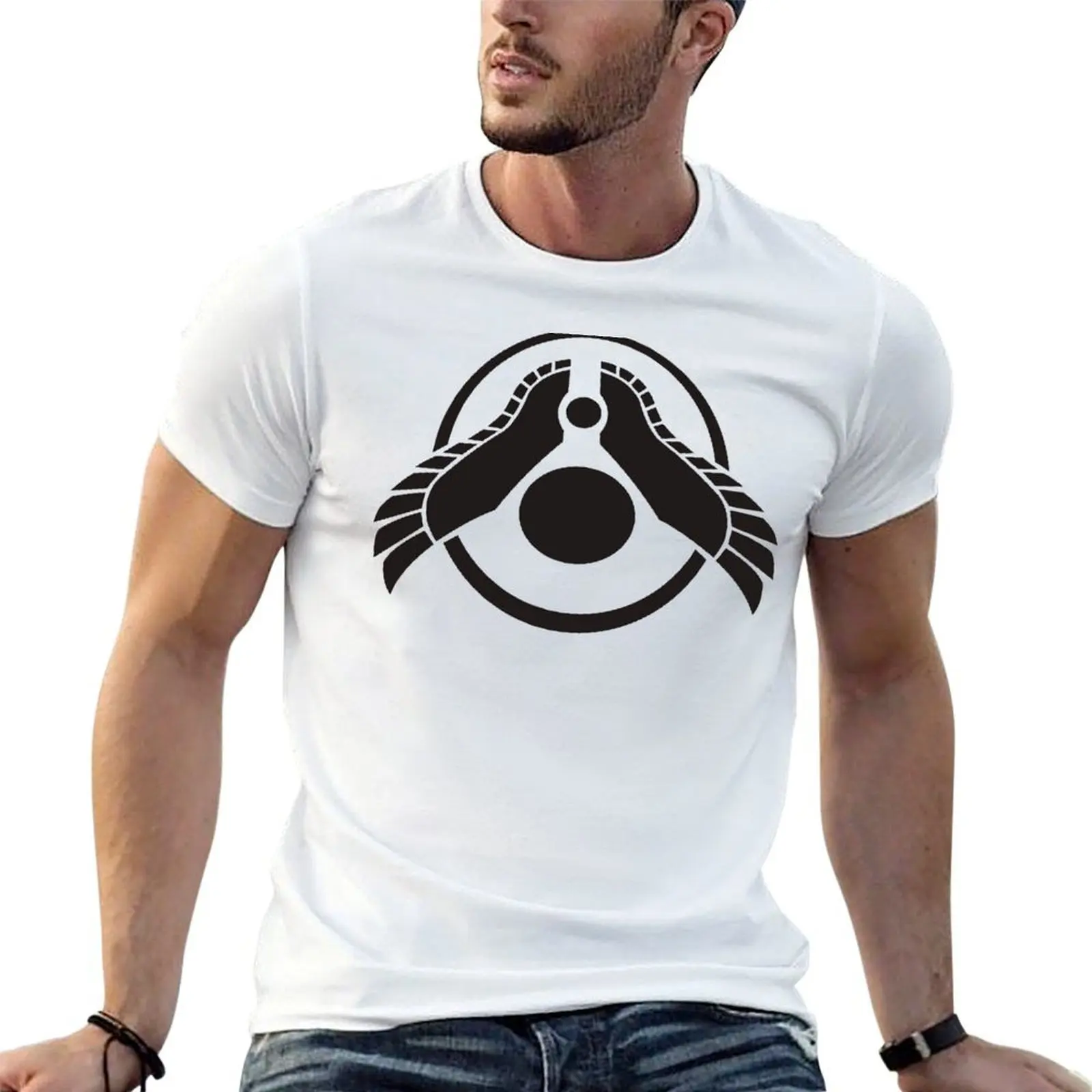 Camiseta Homeworld 2 con logotipo en blanco y negro Higaran, camiseta deportiva de secado rápido para deportes al aire libre