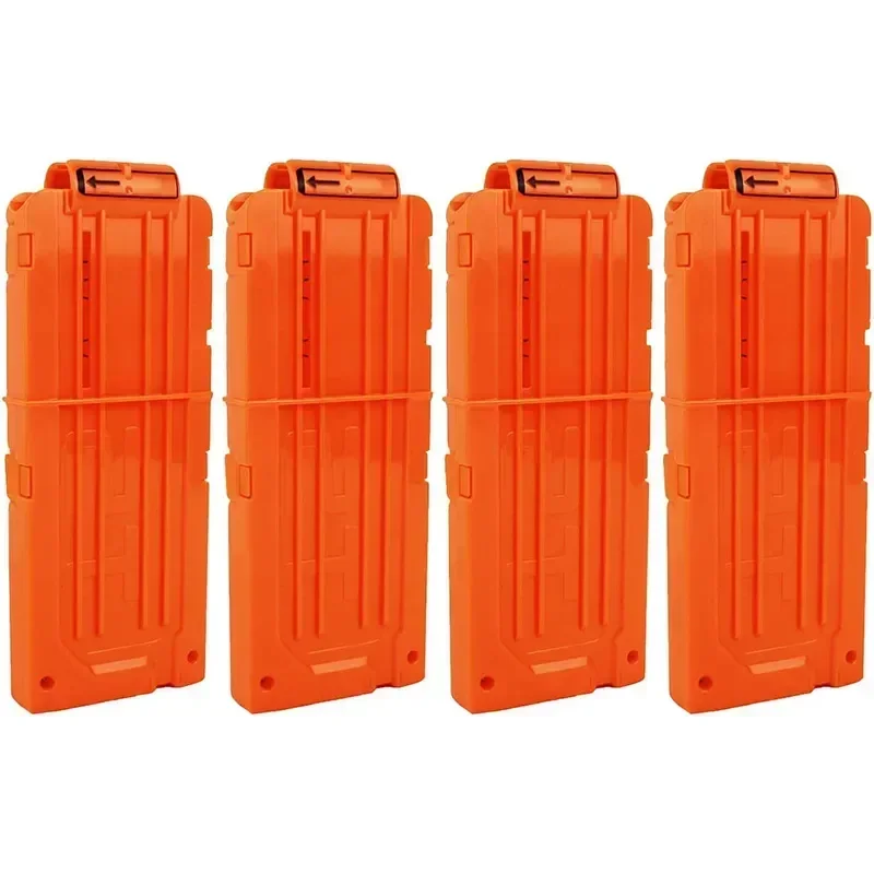 6-12-18 Pomarańczowy Magazynek do Pistoletu na Strzałki, Zamiennik do Zabawkowego Pistoletu na Miękkie Strzałki, Magazynek do Blastera, arma de brinquedo