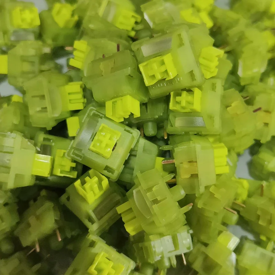 Outemu เงียบพีช V3 สวิทช์ Lubed เงียบมะนาว V3 สวิทช์ที่กําหนดเองคีย์บอร์ด Linear Tactile 5Pin Hot swap PA66 สวิทช์