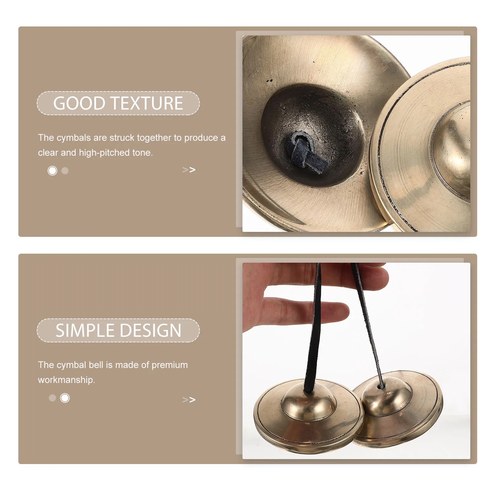 

Copper Cymbals Bell Handmade Meditation Bell for Yoga Mindfulness Tibetan Sound Therapy Religious Percussion Instrument