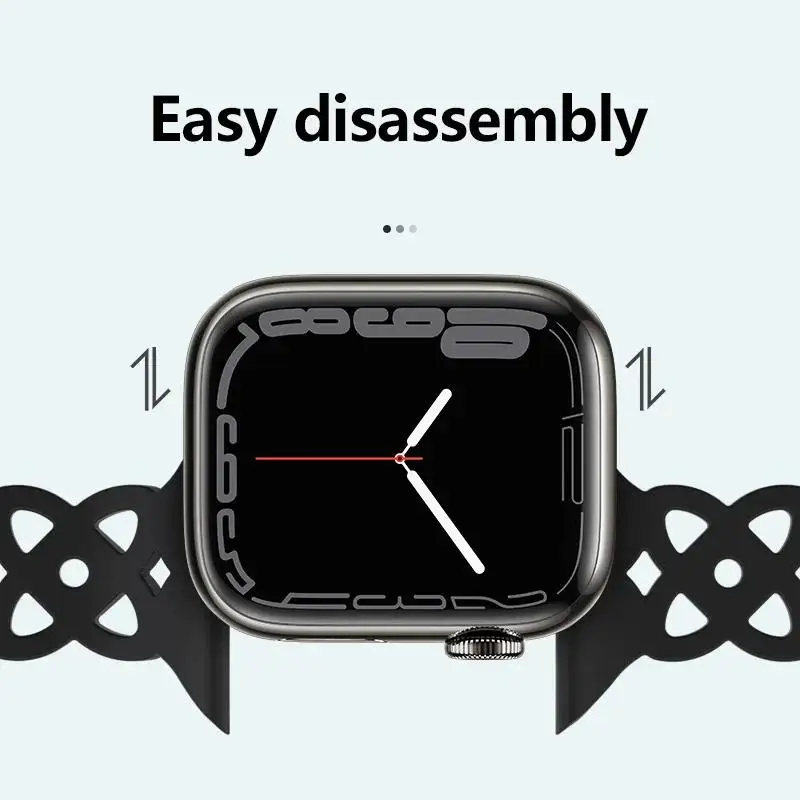 Silicone Strap for Apple Watch Band 44mm 40mm 45mm 41mm 49mm 42mm 38mm Sport Bracelet iWatch Series Ultra 9 8 7 SE 6 5 4 3 2 1