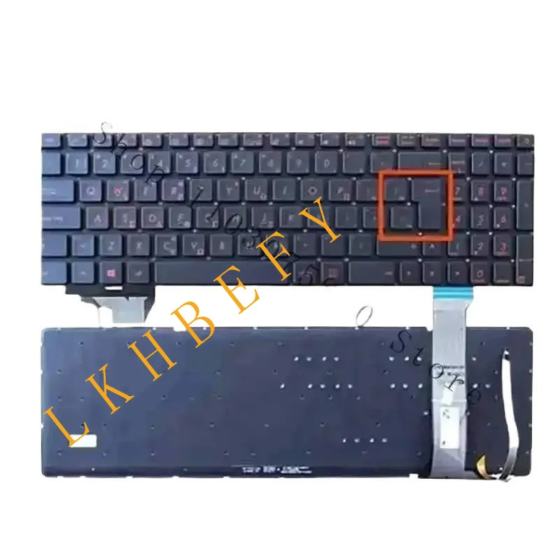 New replacement Keyboard with backlit for ZX50J/V GL552JX/VW FX-PRO FX-PLUS ZX70VW €€