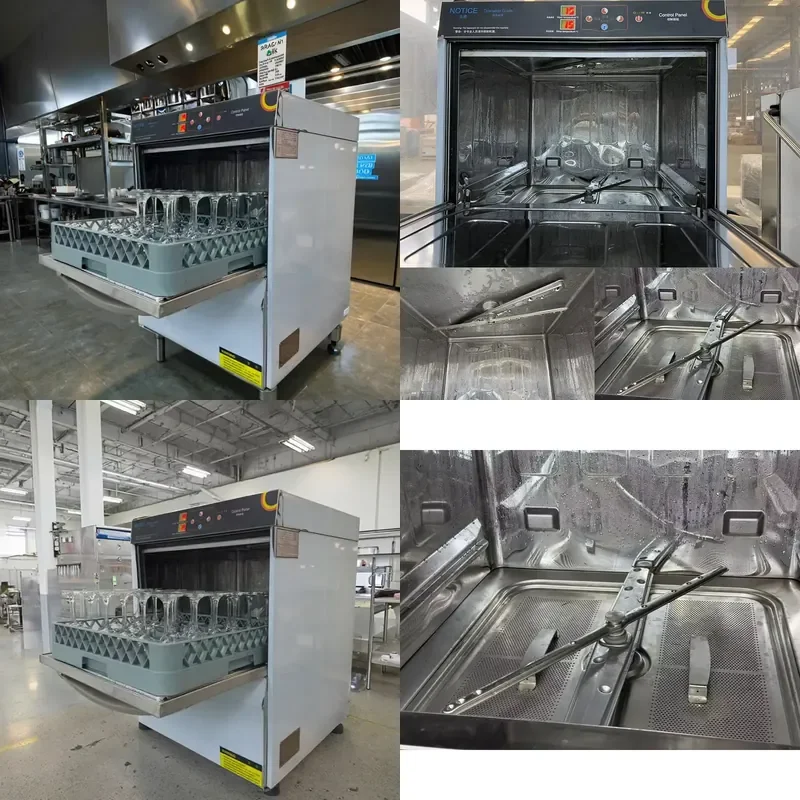 Commercial Under Counter Dishwasher Stainless Steel High Efficiency Multifunction Washer Machine for Restaurant Kitchen Use