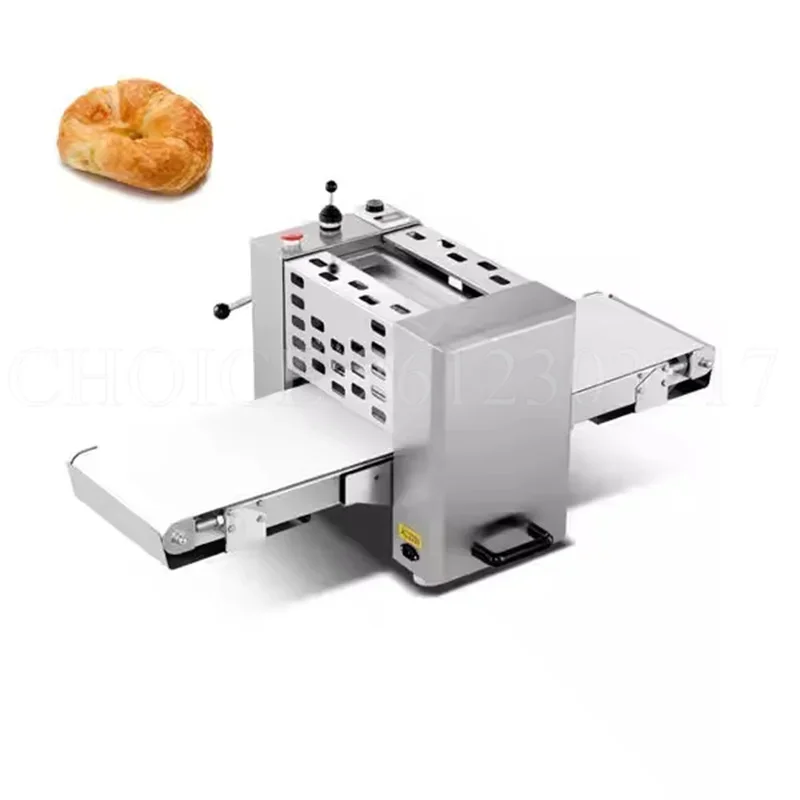 Commercial Dough Sheeter Roller Croissant Bread Shortening Machine Automatic Pizza Pie Sheeter Tabletop Puff Pastry Sheeter