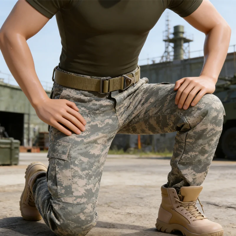 Men's Desert MC Work Pants - Loose, Durable, Cut-Resistant, Multi-Pocket, Work Style, Outdoor Straight-Cut Casual Pants