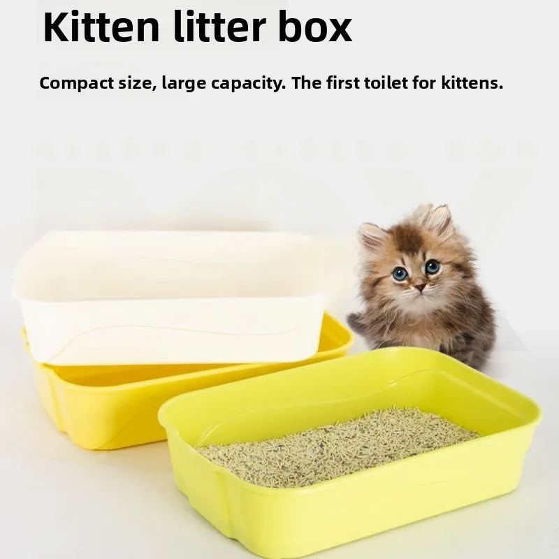 

Портативный одноразовый лоток для кошек без совка, легко переносимый, полузакрытый, для молодых кошек, без проливания, для использования на улице