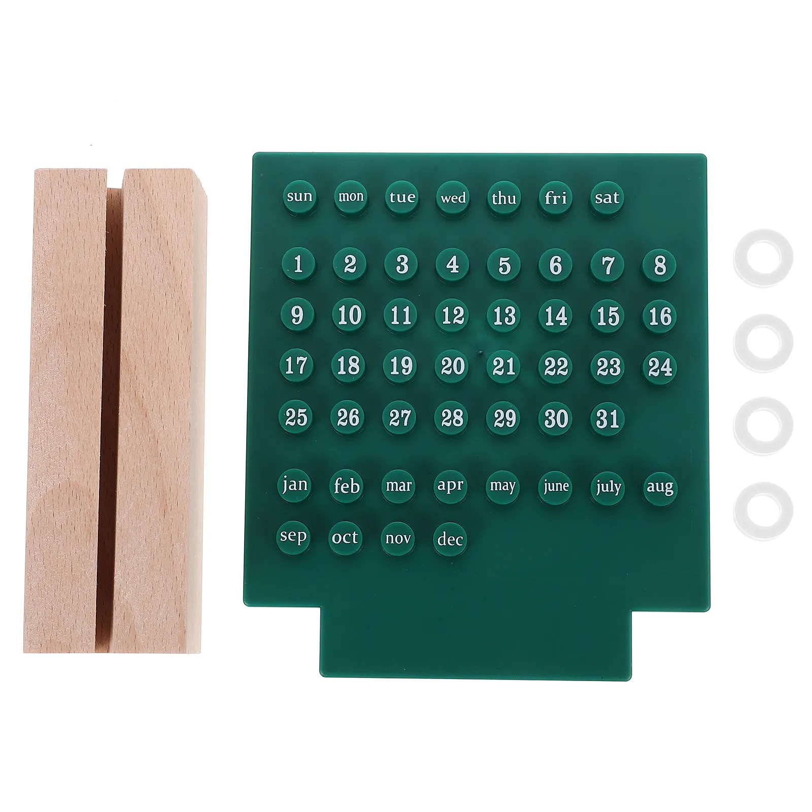 

Perpetual Desk Calendar Creative Date Display Table Calendar Decorative Desktop Ornament for Office Home Cafe Restaurant