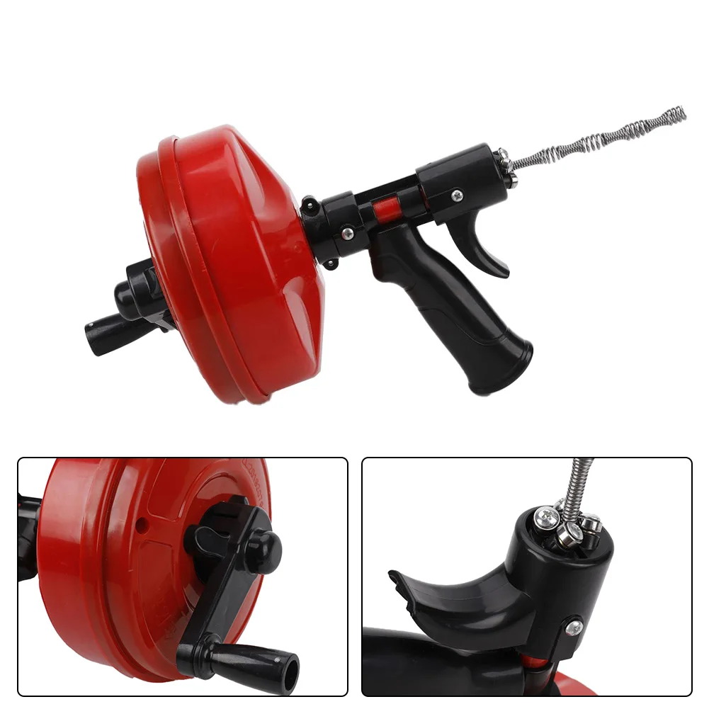 Powerful 35FT Plumbing Snake Tool with Dual Purpose Functionality Compatible with Most Electric Drills on the Market