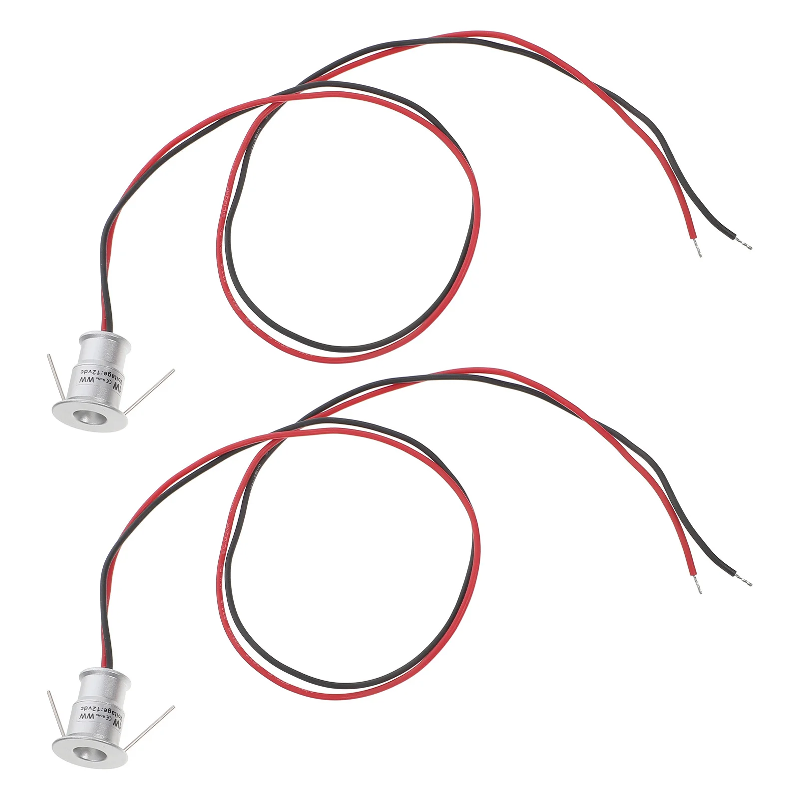 2 قطعة أضواء Led صغيرة 1 واط Dc12V المدمجة راحة أسفل ضوء لخزانة Rv قارب خزانة عرض الرف عصا على جدار السقف #2