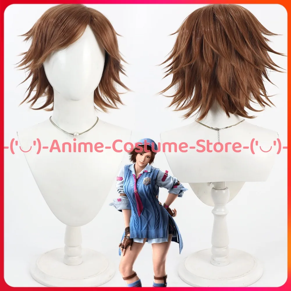 

Tekken 8 Kazama Asuka Cosplay Wig Anime Game Character Halloween Carnival Party Costume Wigs Heat Resistant Synthetic Hair