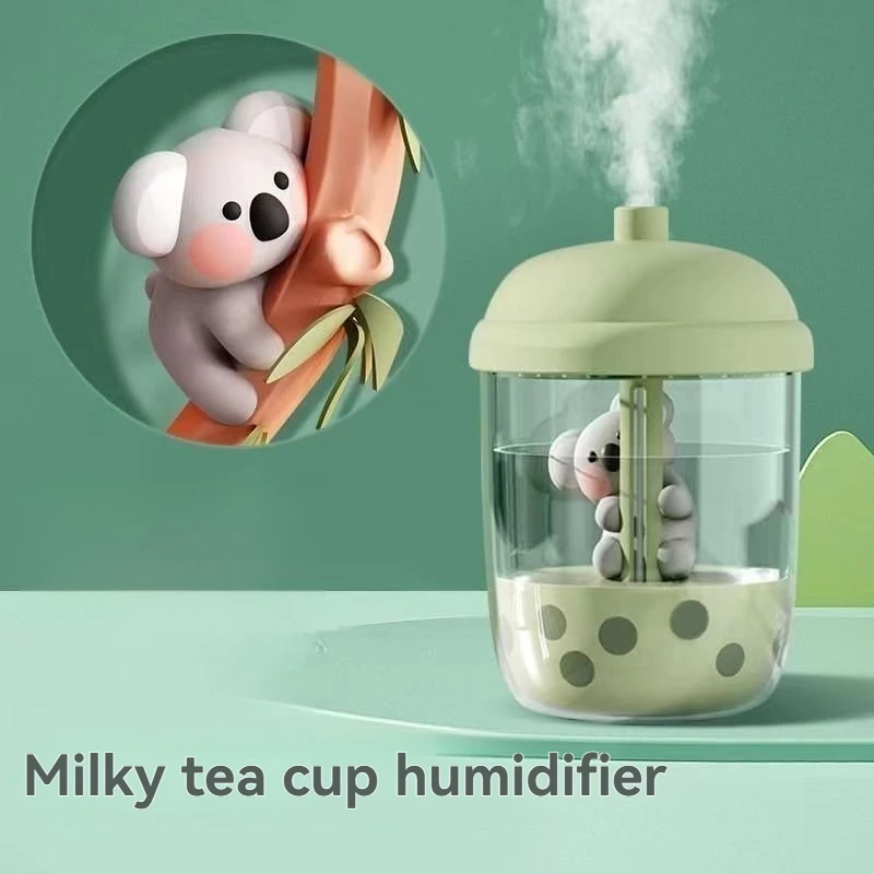 Увлажнитель воздуха для дома, большая емкость, объем тумана, маленький портативный оптовый настольный USB-увлажнитель с милым домашним животным, коала, мини-увлажнитель