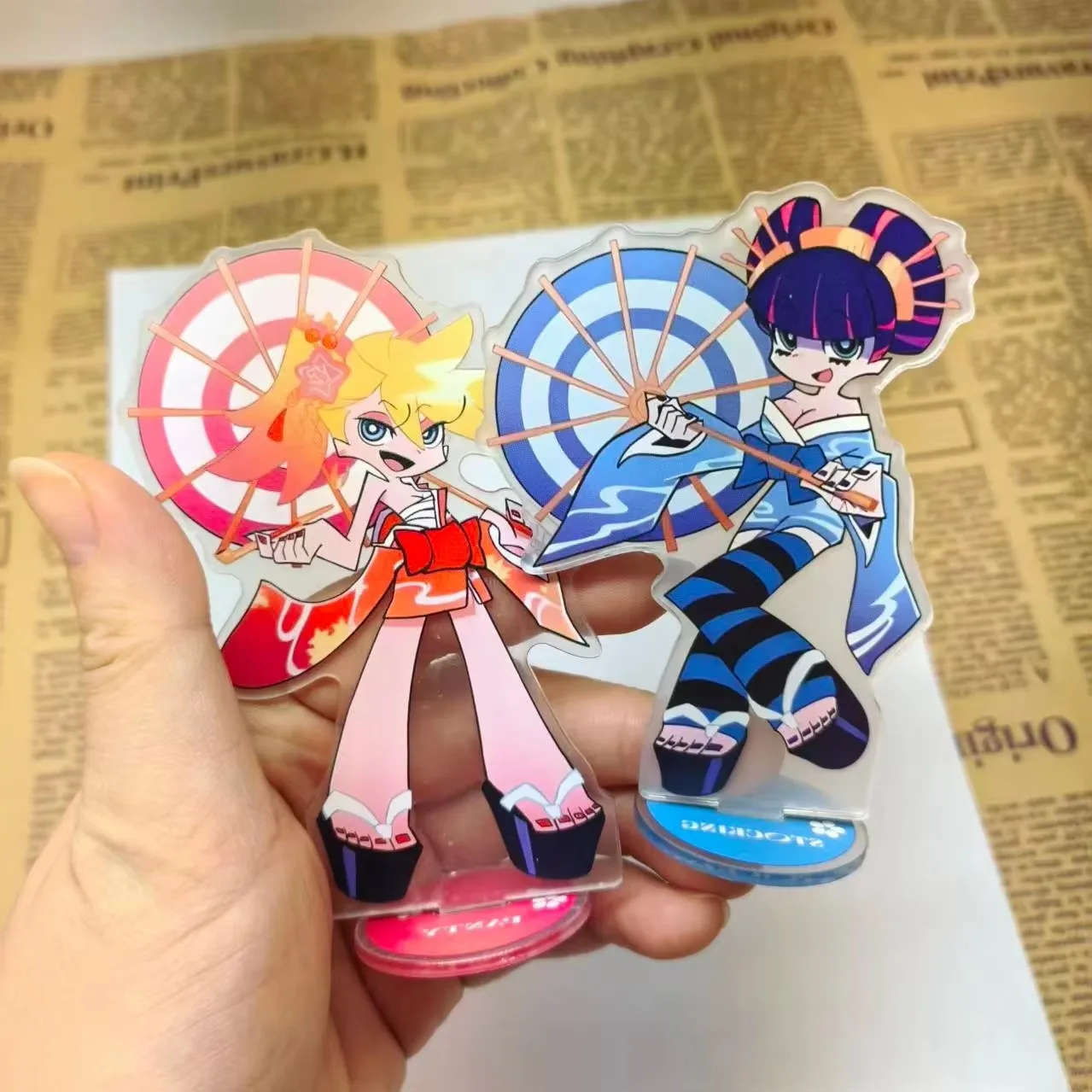 New Anime Panty & Stocking with GARTERBELT Gift Figures Acrylic Stand Anime Model Action Figure Ornament Accessories Models