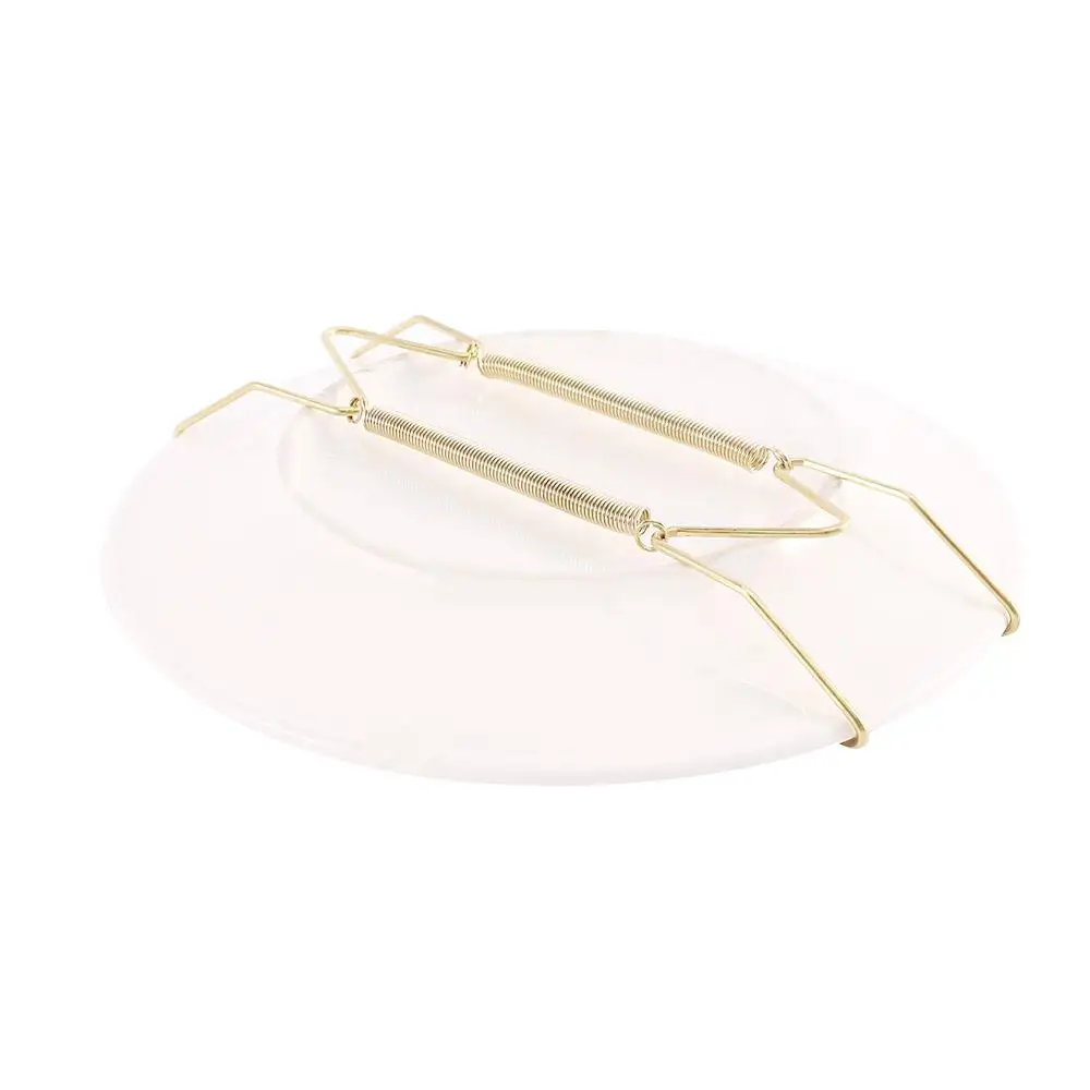 

Inch Metal Home Decor Wall Display Art Invisible Hook Decoration Crafts Dish Spring Holder Plate Dish Hanger Securing clip
