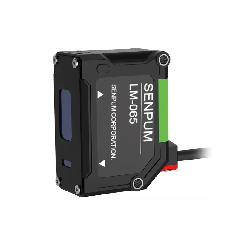 Senpum CMOS Type RS232-C Output Double Digital Display Mini Displacement Switch Miniature   Distance Measurement Sensor