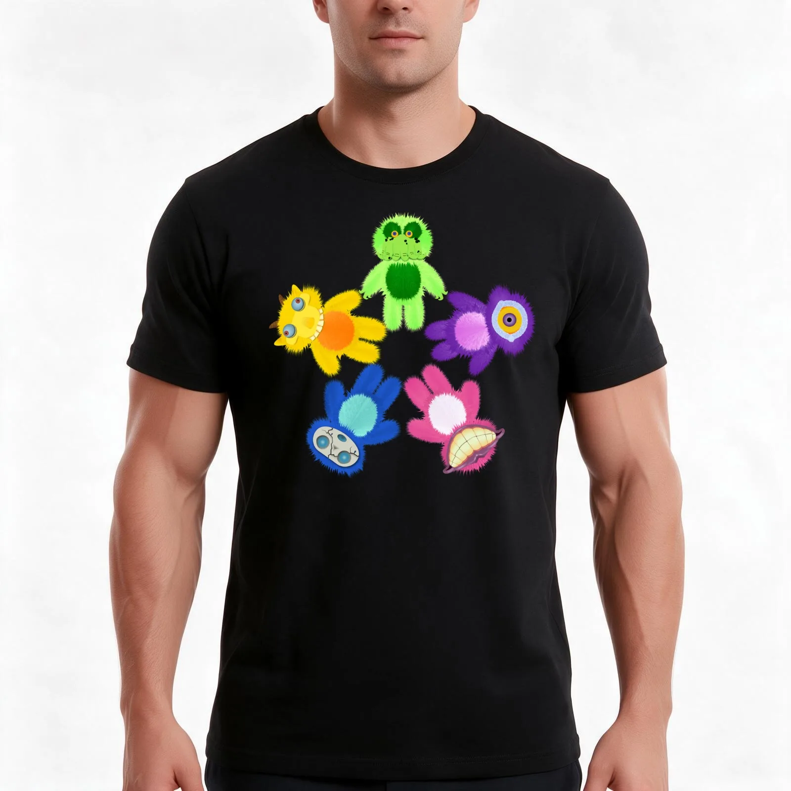StarKid Dolls T-Shirt, Summer Casual Cotton Tee, Oversized Streetwear Tops, Vintage Graphic Print, Loose Fit Short Sleeve
