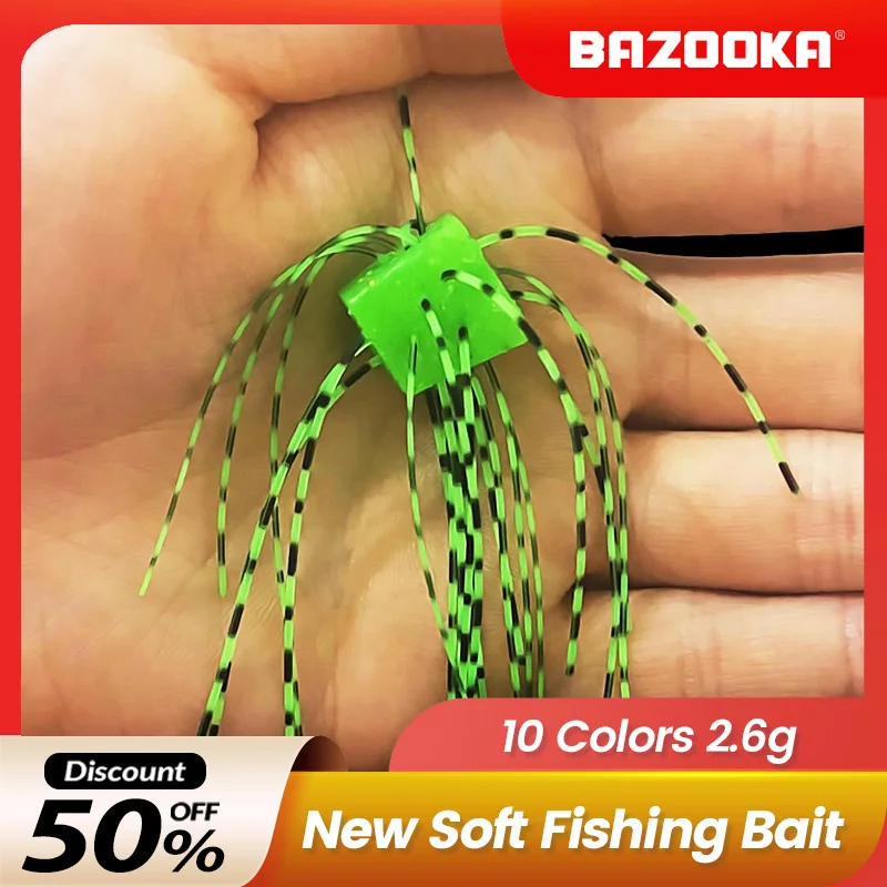 Bazooka Soft Baits Fishing Lure Silicone Shad Swimbait Pesca Wobbler Internet Celebrity DIY Lead Lurre JIG Bass Pike Winter