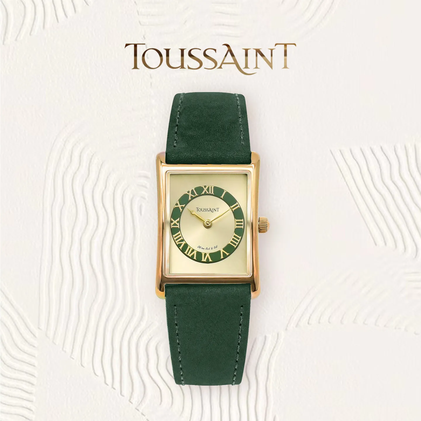 New   Toussaint Small Waist Series Retro White Ladies Watch, Simple and Versatile Brown Strap view 4
