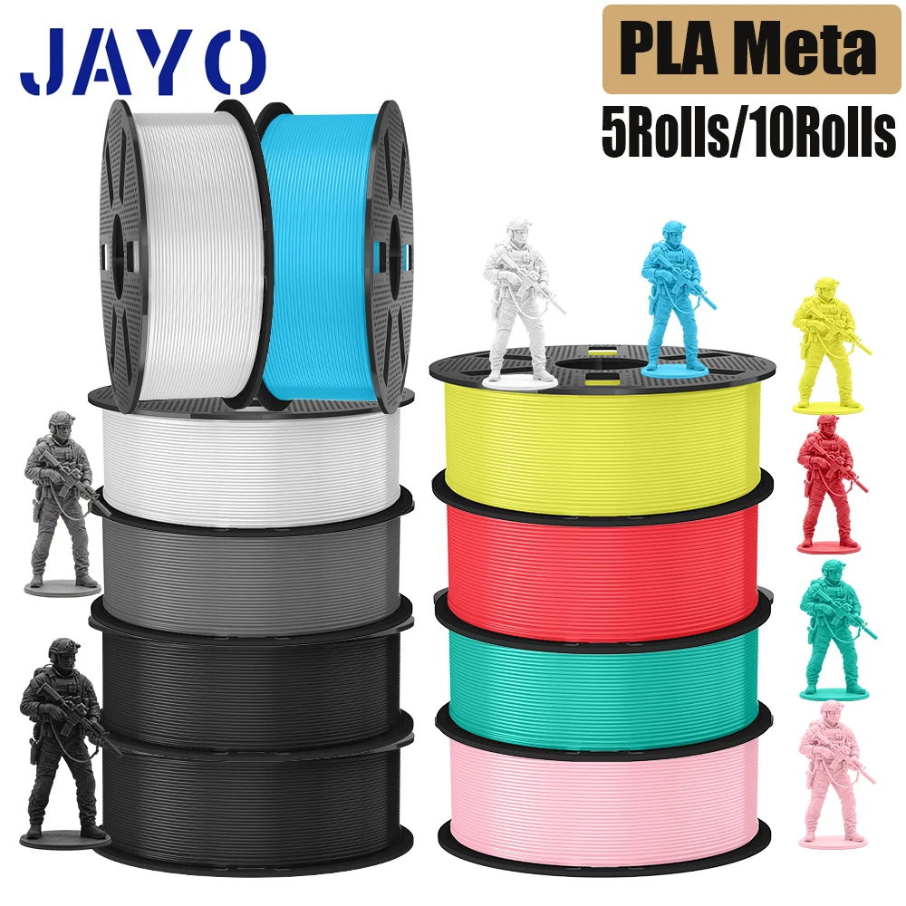 JAYO PLA Meta 5Rolls/10Rolls 3D Filament printing 175mm no bubbles no drawing smooth multiple colors optional for 3D printing