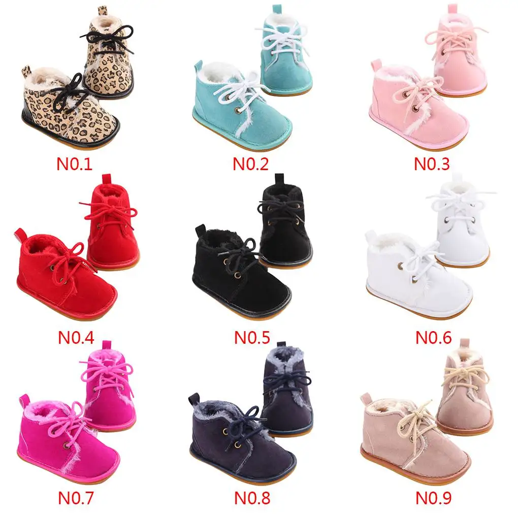 

Winter Infant Shoes Boots Unisex Baby Boys Girls Warm Cotton Anti-Slip First Walkers Crib Shoes