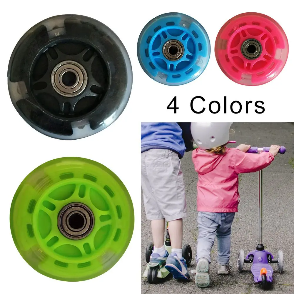 Durable 4 Colors Gifts Kid Scooter Bearings LED Scooter Wheel Scooter Wheel Skate Wheels