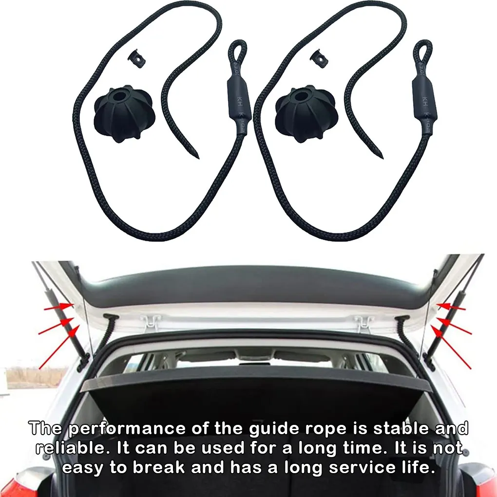 2 Pieces Car Rear Shelf Straps Holding Cord Tailgate Lanyard Trunk Sling