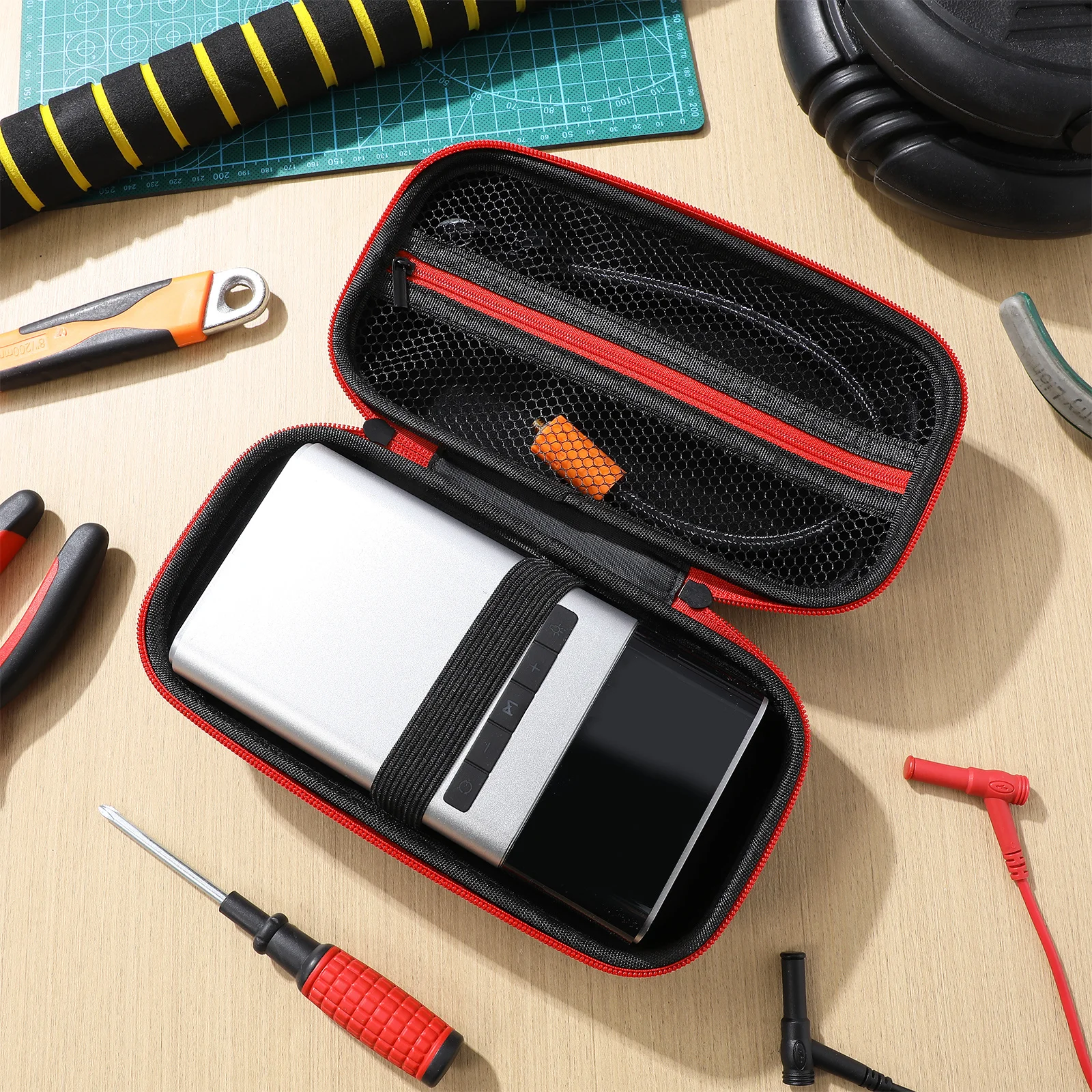 

1pcs Air Pump Organizer Bag Multifunctional Storage For Tire Inflator Car Air Compressor Case Oxford Fabric Durable Holder Tool