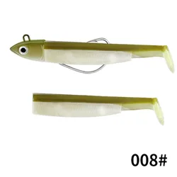 FTK – leurre méné noir souple, appât artificiel idéal pour la pêche à l'alose, au bar ou au brochet, 70mm/5g, 90mm/12g, 90mm/25g produits de pêche au jig Leurre souple shad Leurre truite