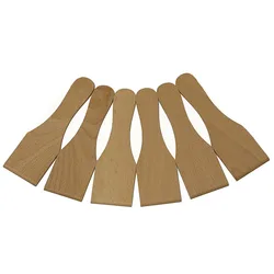 2/6/15Pcs Wooden Raclette Spatulas, Mini Spatula Scraper for Cheese Pancake Cake - Baking Tools & Kitchen Gadgets