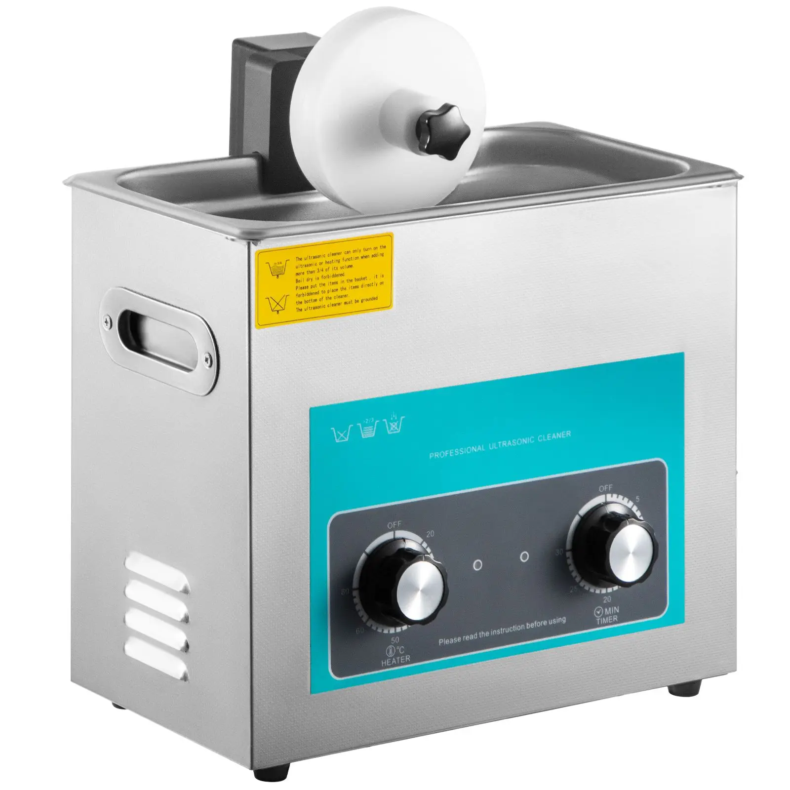 Ultrasonic Vinyl Record Cleaner 6L 40kHz Vinyl Ultrasonic Cleaning Machine Knob Control Record Ultrasonic Cleaner 4 Records Viny