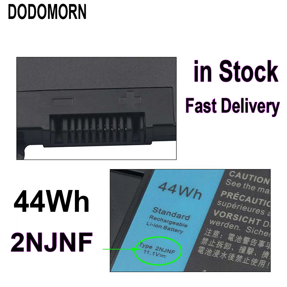 DODOMORN Fast Delivery New 2NJNF Battery For Dell Inspiron 14z-5423 15z-5523 Ultrabook 8JVDG T41M0 TPMCF P35G P26F 11.1V 44WH