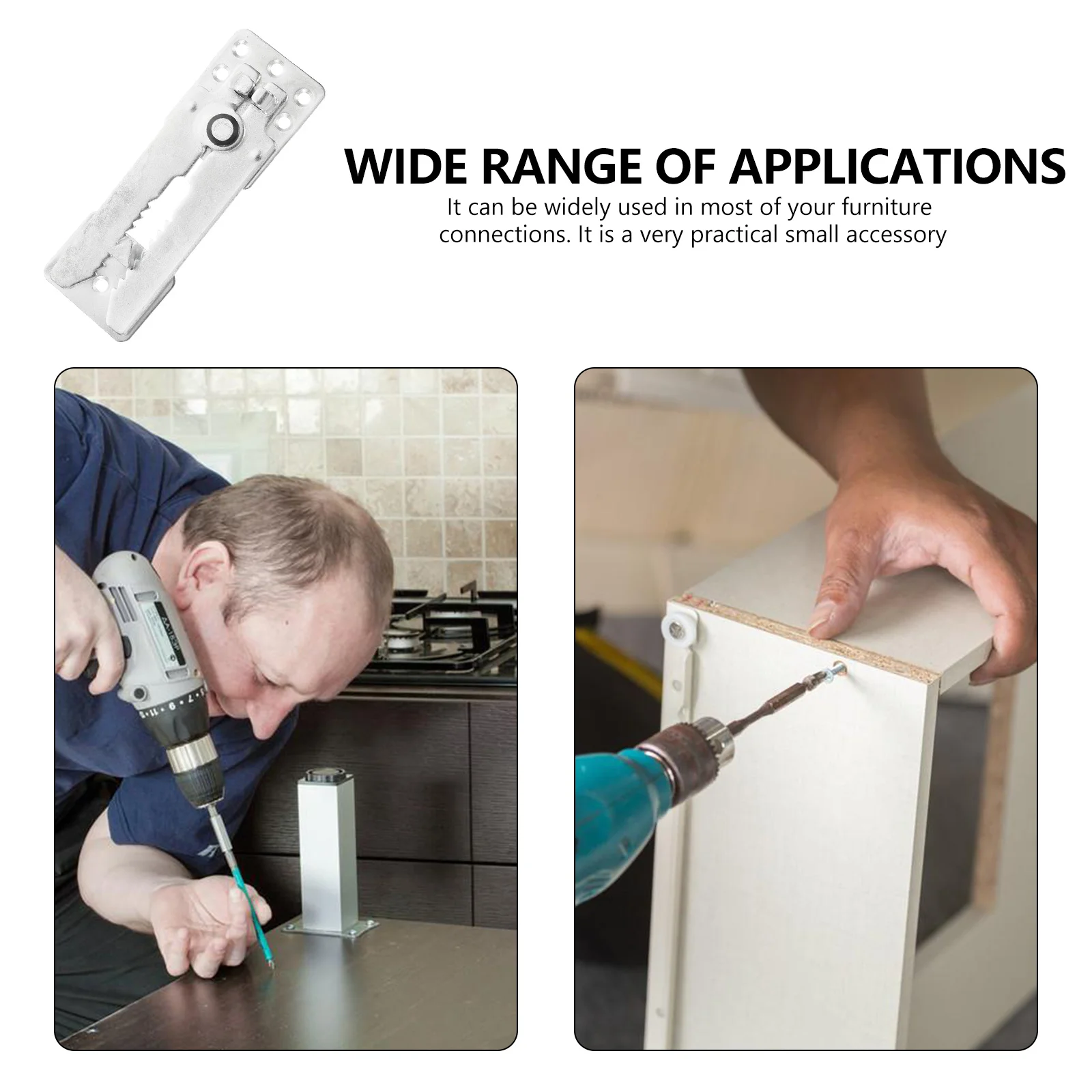 10pcs Silver Tooth Sofa Hardware Furniture Connectors Easy Install Reusable Sturdy Steel Zinc Alloy Couch