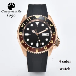 Man Watch NH36 Watch Automatic Mechanical Watches Sapphire Glass Stainless Steel Case Rubber Strap Waterproof Customizable Logo