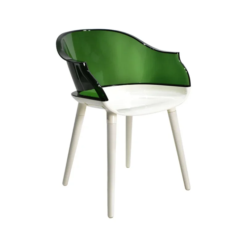 

Nordic Transparent Chair Symbian Chai Ghost Back Acrylic Dining Casual Creative Plastic