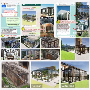 Baivilla com desconto a preço de fábrica, design moderno, aço de luxo, pré-fabricado, pequenas salas de sol e casas de vidro com isolamento 6 principais vendas prefabricado casa - №6