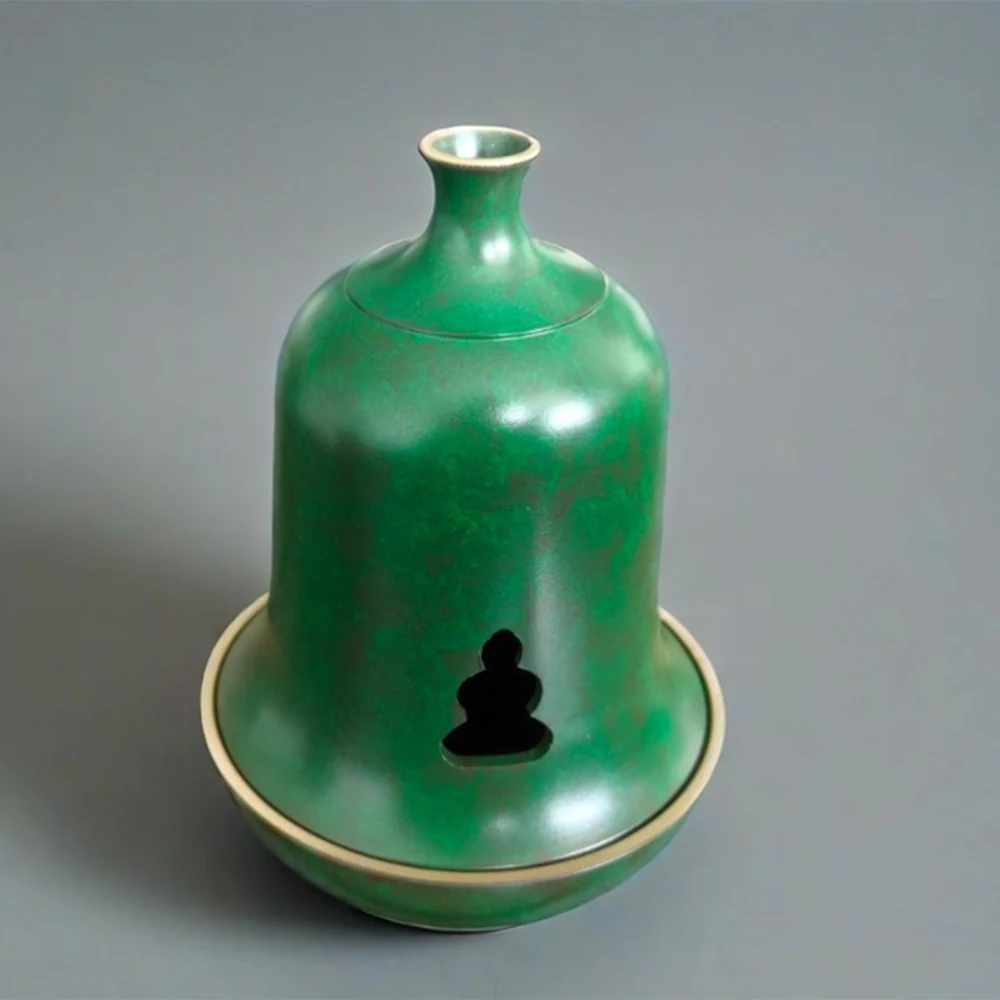 مبخرة جرس نحاسية قديمة، فرن دخان لعرض النحاس المجوف، مبخرة خشب الصندل المنزلية العتيقة، زخرفة رائحة داخلية