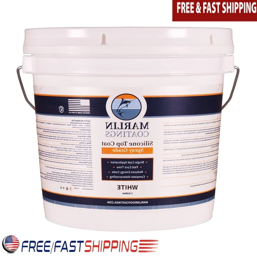 

100% Silicone Roof Sealant Self Leveling Waterproofing Easy Application RV Camper Trailer Fiberglass Metal Rubber PVC Leaks